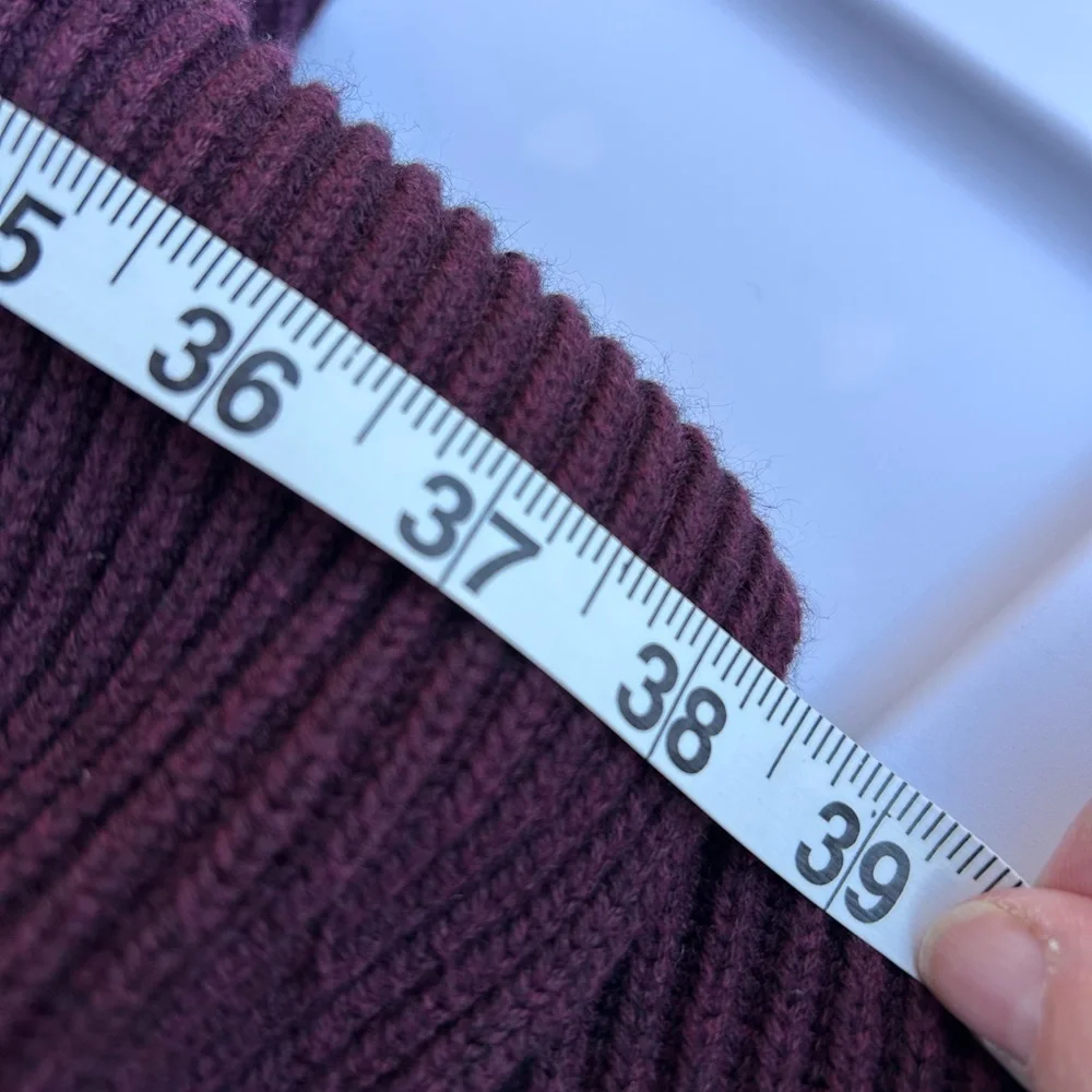 CAbi M burgundy 3350 Regal Longline Shawl Collar Mulberry cardigan sweater